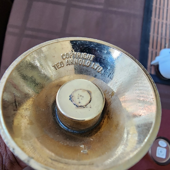 Ted Arnold Elegant Gold Rose Sculpture - Picture 12 of 16